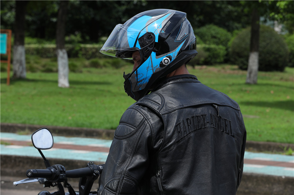 Is it dangerous to wear professional motorcycle helmet and bluetooth headset?